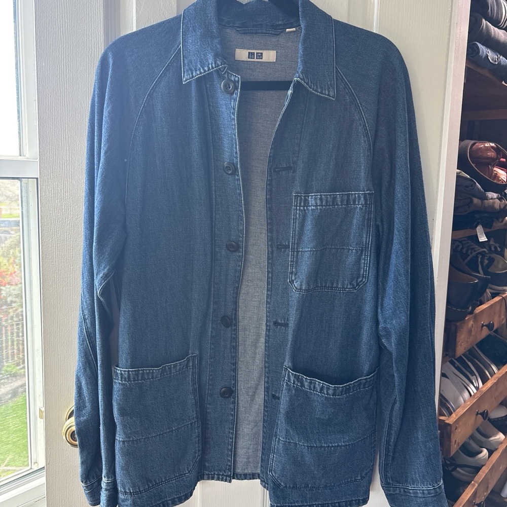 UNIQLO Men's Dark Blue Denim Jacket